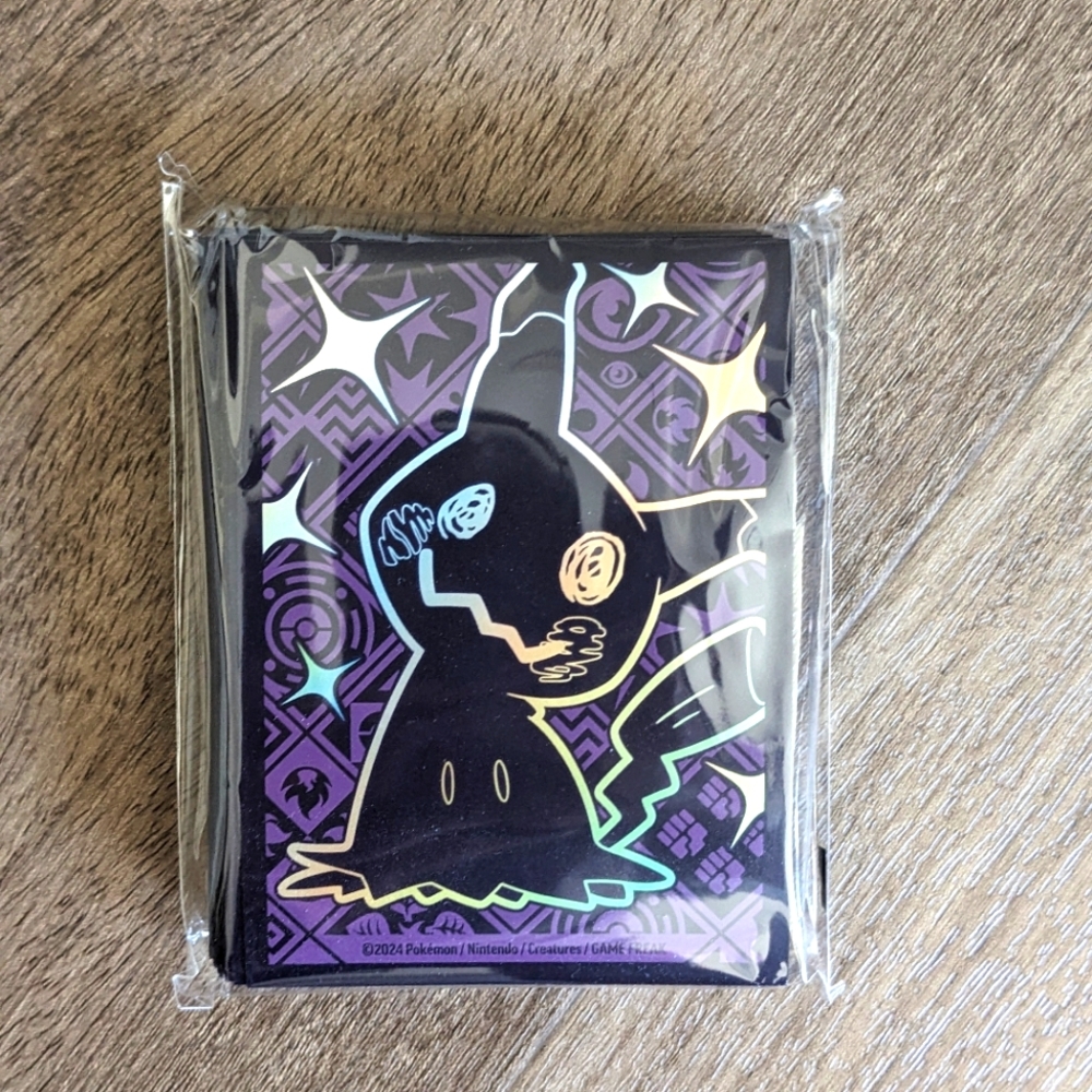 Pokemon Mimikyu Card Sleeves From Paldean Fates Etb - Brand New And Sealed!